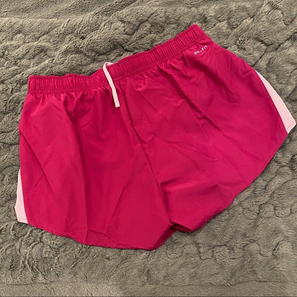 Nike Women’s Dri-fit Running Shorts in Pink/ Berry - Picture 3 of 6